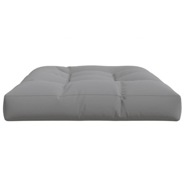 Palettenkissen 120x80x12 cm Grau Stoff