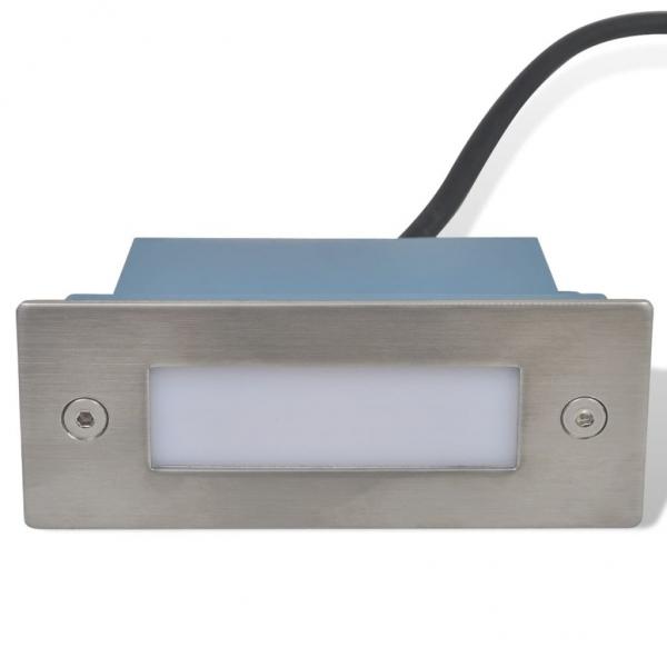 LED-Wandeinbauleuchten für Treppen 2 Stk. 44x111x56 mm