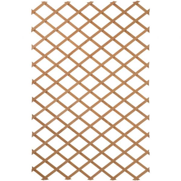 ARDEBO.de - Nature Garten Rankgitter 100x300 cm Holz Braun 