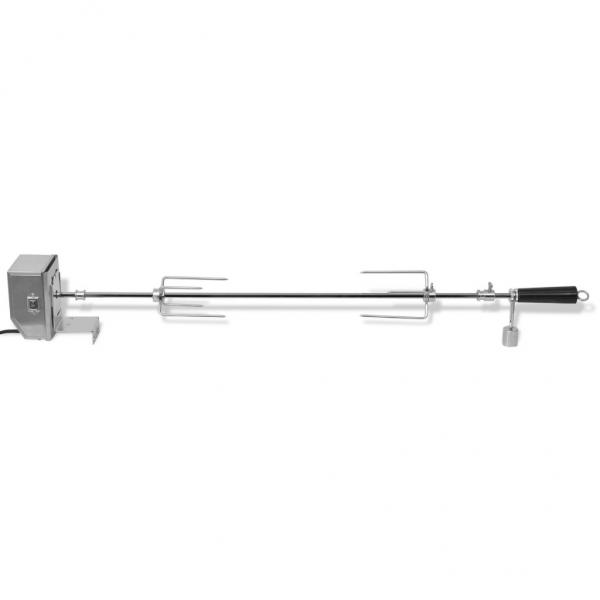 BBQ Rotisserie-Drehspieß mit professionellem Motor Stahl 900 mm