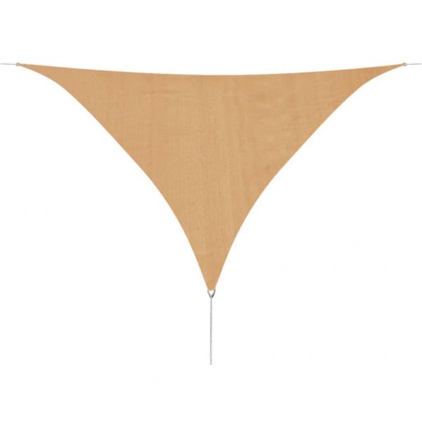 ARDEBO.de - Sonnensegel HDPE Dreieckig 3,6x3,6x3,6 m Beige