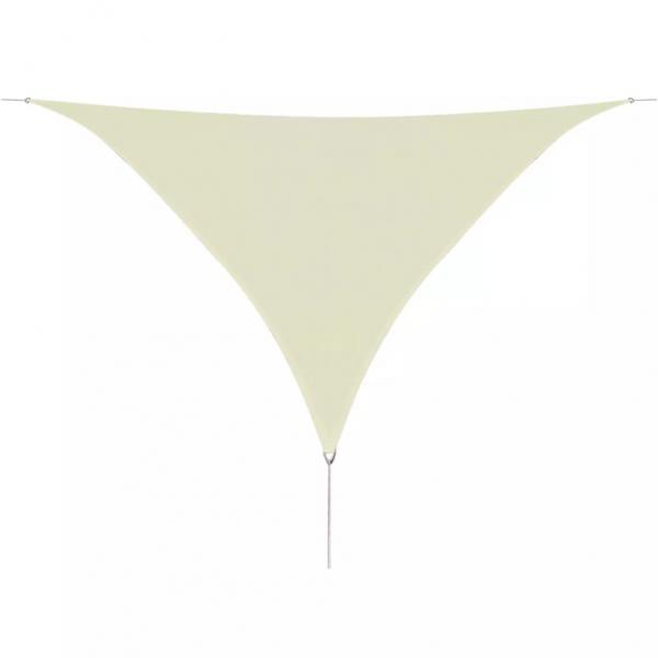 ARDEBO.de - Sonnensegel HDPE Dreieckig 3,6x3,6x3,6 m Creme
