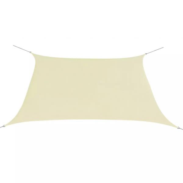 Sonnensegel Oxford-Gewebe Quadratisch 3,6x3,6 m Creme 