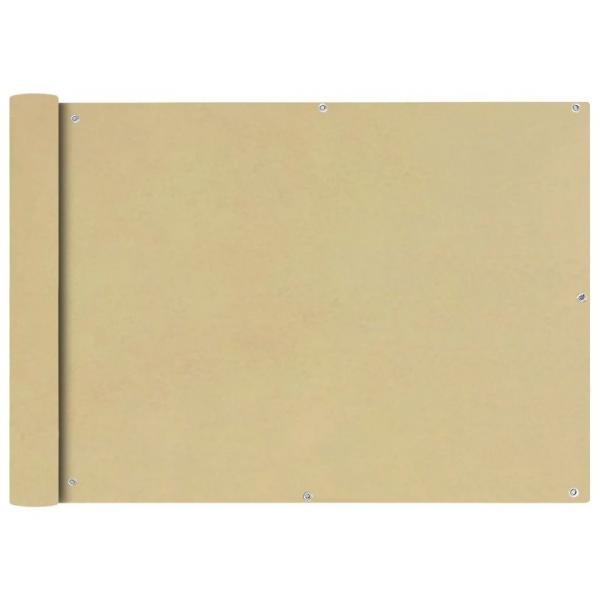 Balkonsichtschutz Oxfordgewebe 75x400 cm Beige