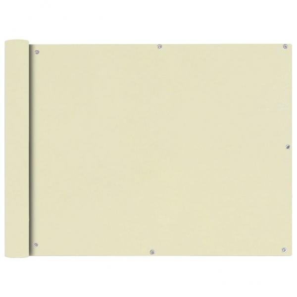 ARDEBO.de - Balkonsichtschutz Oxfordgewebe 90x400 cm Creme