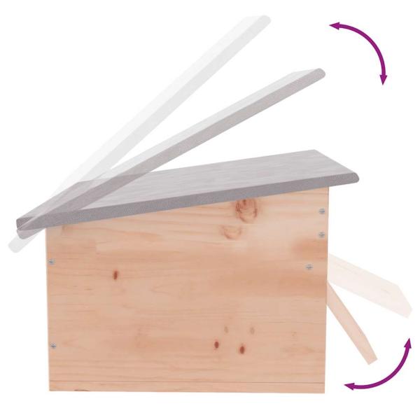 Igelhaus 45x33x22 cm Holz