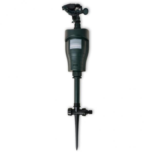 Wasserstrahl-Tiervertreiber mit PIR-Sensor Dunkelgrün