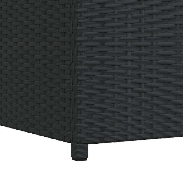 Garten-Auflagenbox Schwarz 120x50x60 cm Poly Rattan