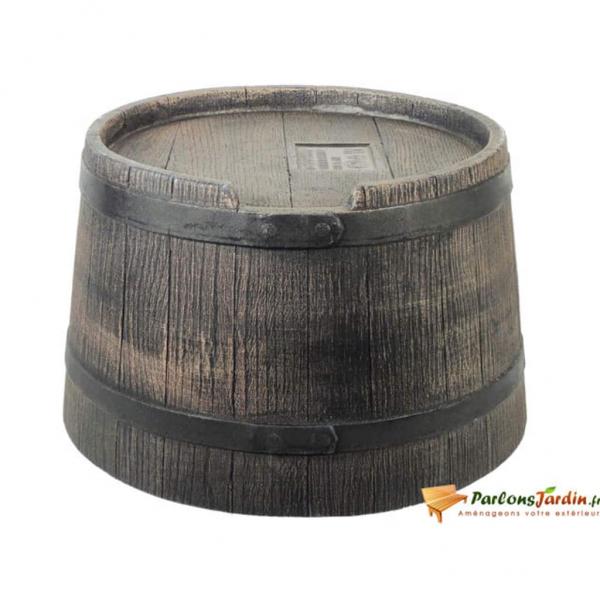 ARDEBO.de - Nature Ständer für Regentonne Holzoptik 30,5 x 58 cm Braun