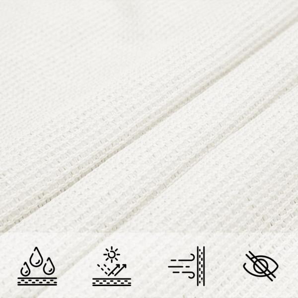 Sonnensegel HDPE Quadratisch 2 x 2 m Weiß