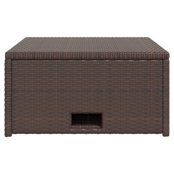 ARDEBO.de - 4-tlg. Garten-Lounge-Set mit Auflagen Poly Rattan Braun