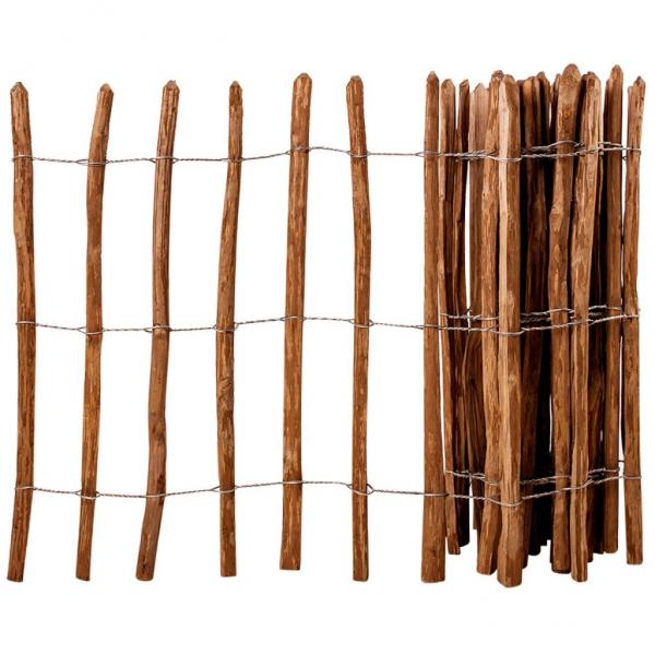 ARDEBO.de - Staketenzaun Haselnuss 90x500 cm