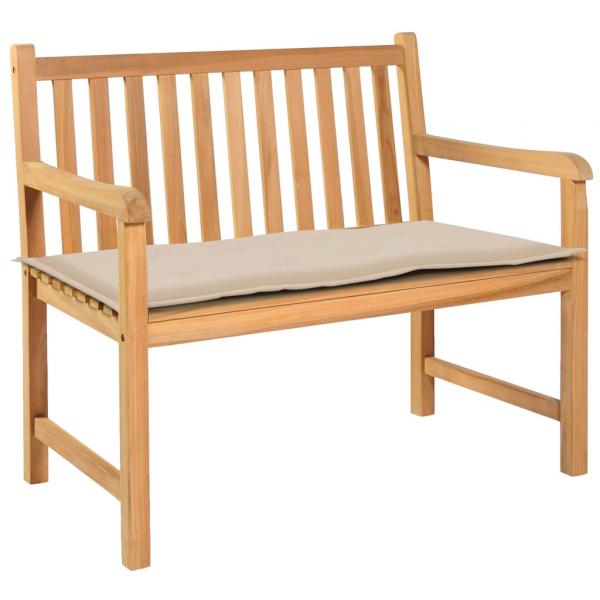 ARDEBO.de - Gartenbank-Auflage Creme 100x50x3 cm Oxford-Gewebe