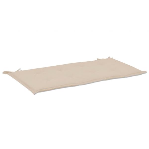 Gartenbank-Auflage Creme 100x50x3 cm Oxford-Gewebe