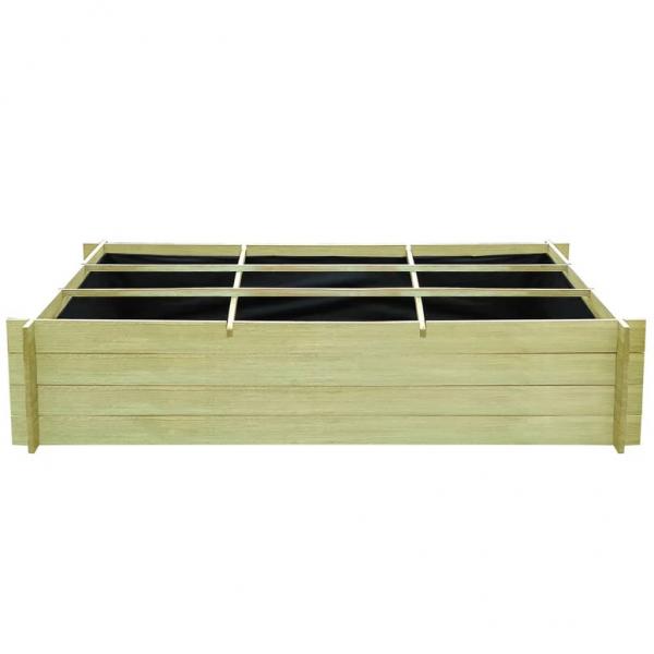 Hochbeet Kiefernholz Imprägniert 197x100x40 cm 