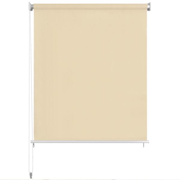Außenrollo 120 x 230 cm Cremeweiß