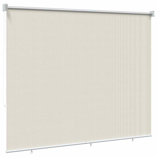 Außenrollo 125 (B)x230 (H) cm Cremeweiß
