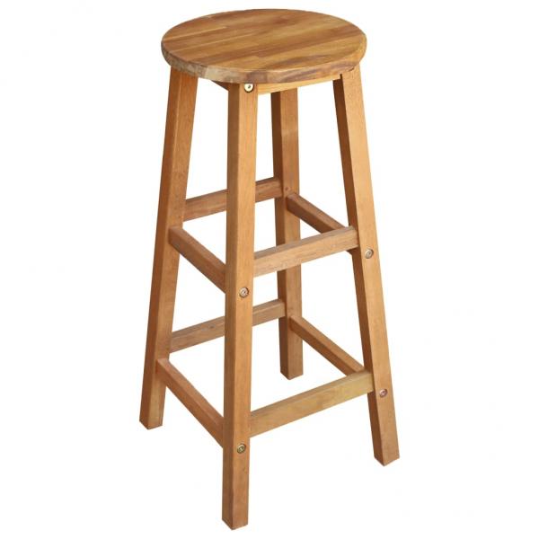 Barhocker 2 Stk. Massivholz Akazie 