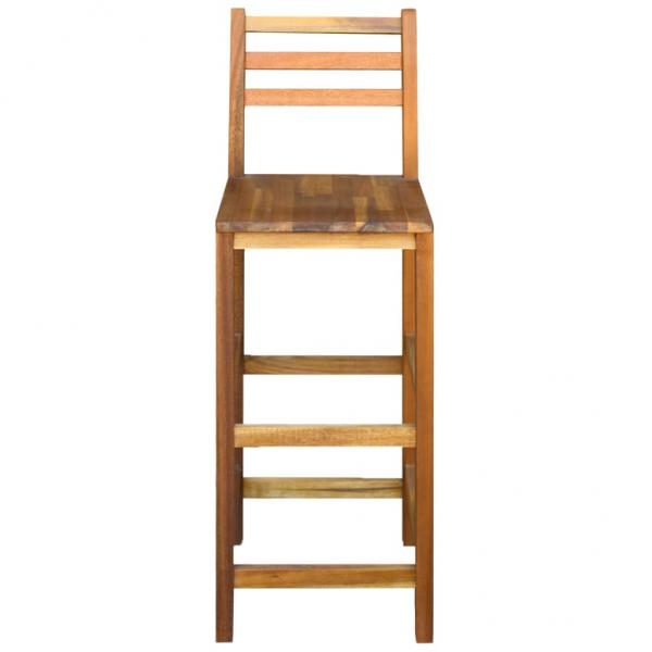 Barhocker 2 Stk. Massivholz Akazie 