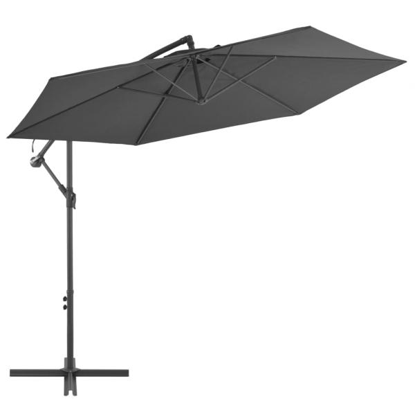 ARDEBO.de - Ampelschirm mit Alu-Mast 300 cm Anthrazit