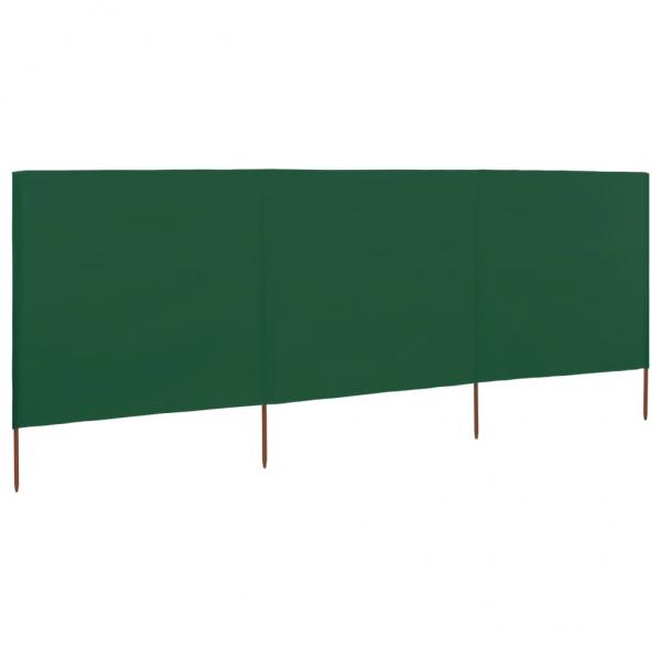 ARDEBO.de - 3-teiliges Windschutzgewebe 400 x 120 cm Grün
