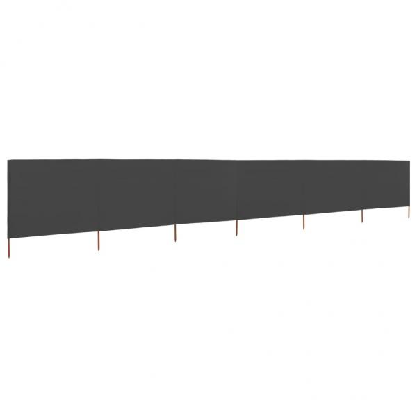 ARDEBO.de - 6-teiliges Windschutzgewebe 800 x 80 cm Grau