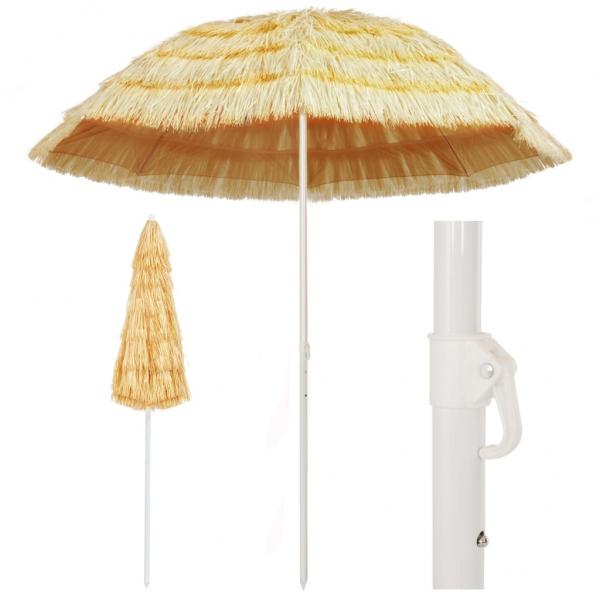ARDEBO.de - Strandschirm Natur 240 cm Hawaii Style
