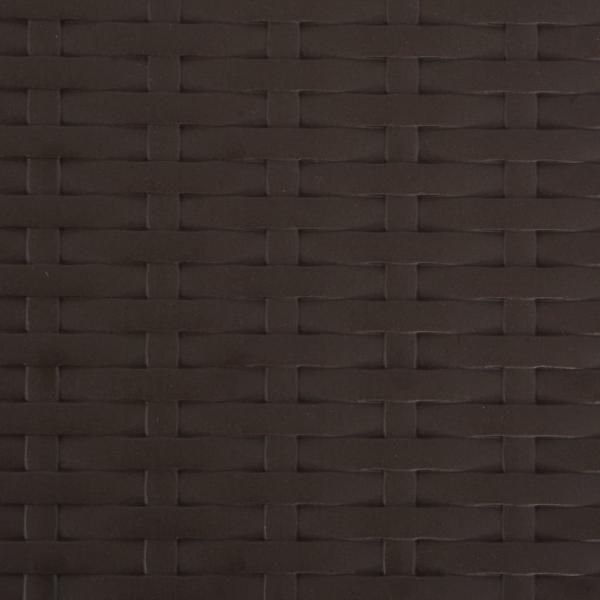 Klappbare Barstühle 2 Stk. HDPE und Stahl Braun Rattanoptik