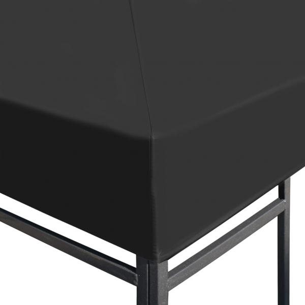 Pavillondach 310 g/m² 4x3 m Grau