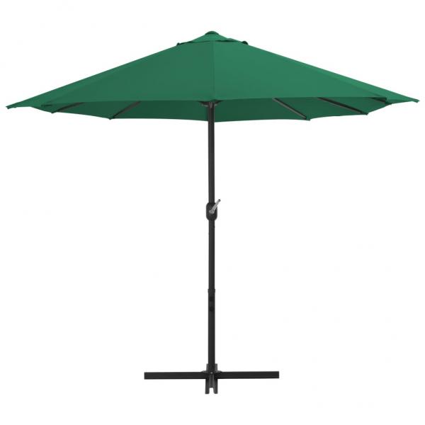 Sonnenschirm mit Aluminium-Mast 460 x 270 cm Grün