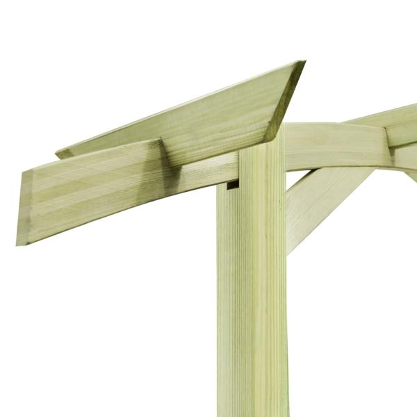 Garten-Pergola Kiefernholz Imprägniert 180x210x40 cm