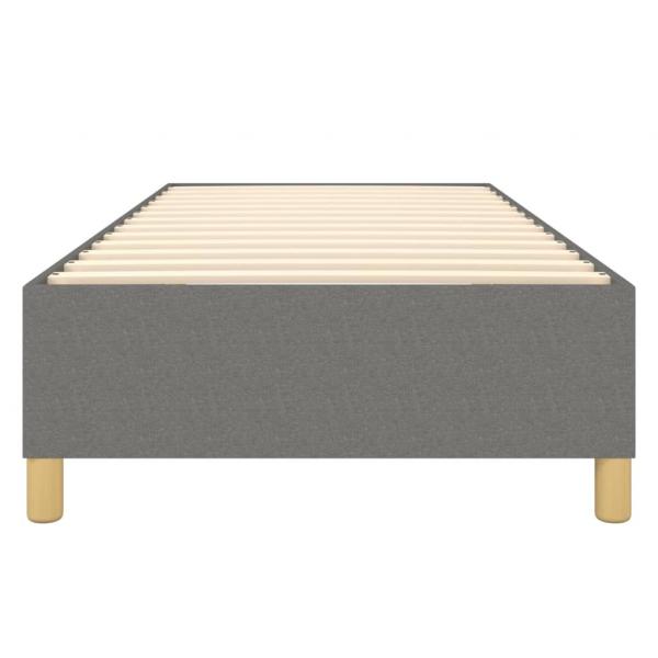 Bettgestell Dunkelgrau 90x200 cm Stoff