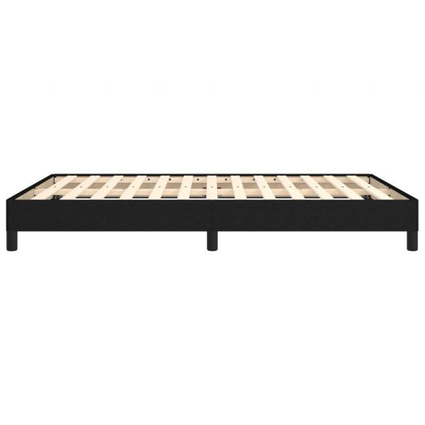 Bettgestell Schwarz 140x200 cm Stoff
