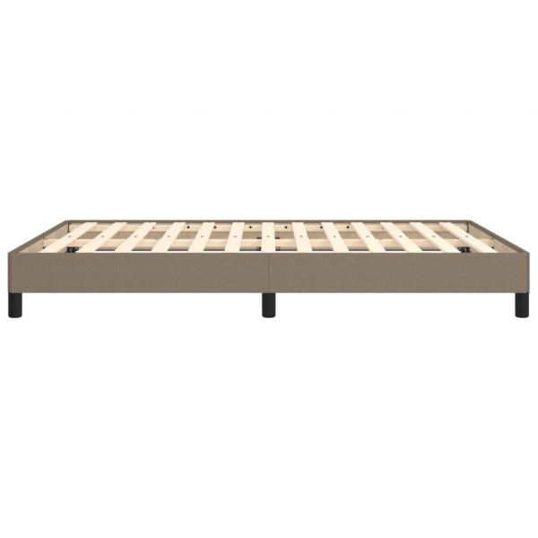 Bettgestell Taupe 140x200 cm Stoff