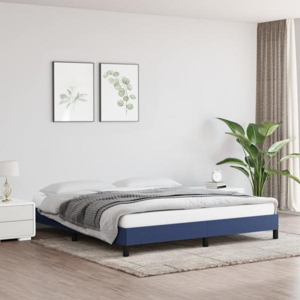 ARDEBO.de - Bettgestell Blau 160x200 cm Stoff