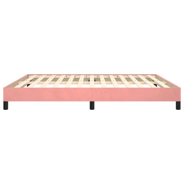 Bettgestell Rosa 160x200 cm Samt