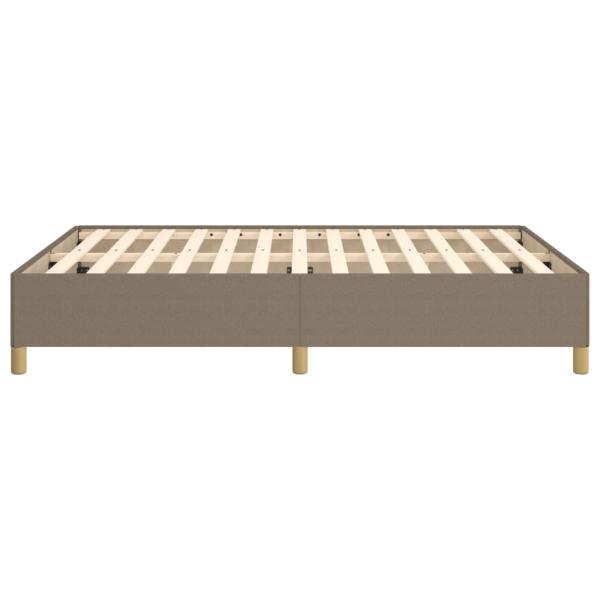 Bettgestell Taupe 140x190 cm Stoff