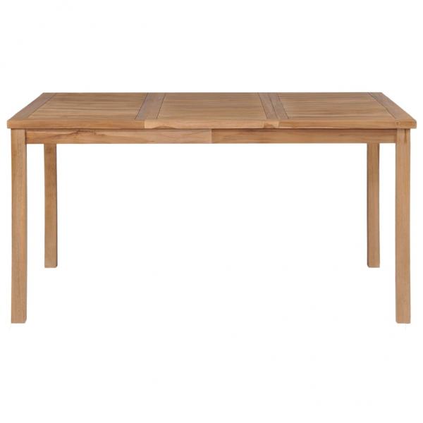 Gartentisch 150x90x77 cm Massivholz Teak