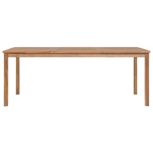 Gartentisch 200x100x77 cm Massivholz Teak