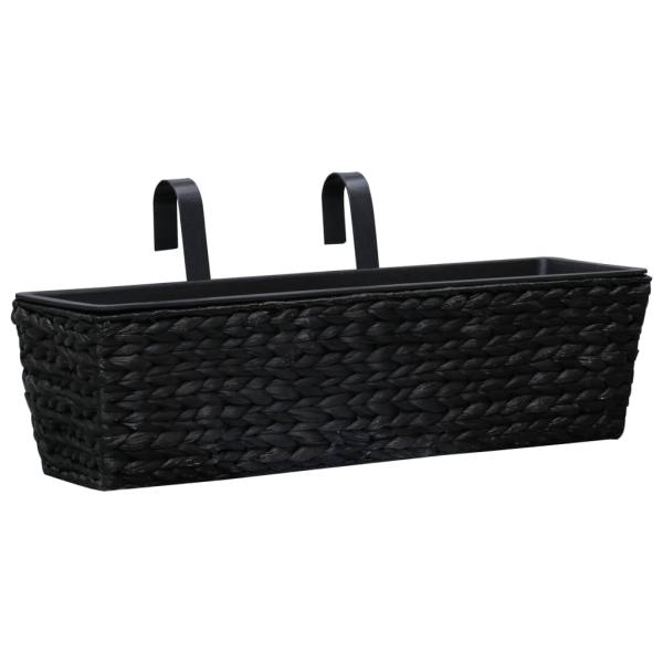 ARDEBO.de - Pflanzkübel 2 Stk. Wasserhyazinthe Schwarz