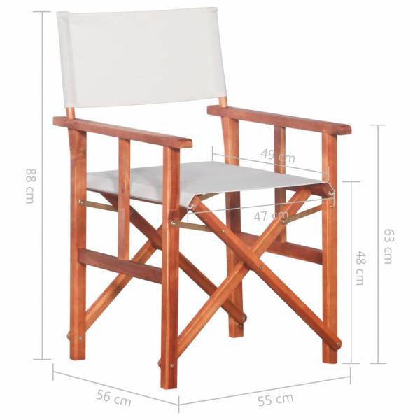 Regiestuhl Massivholz Akazie