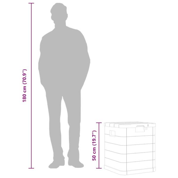 Garten-Aufbewahrungsbox 90 L Braun