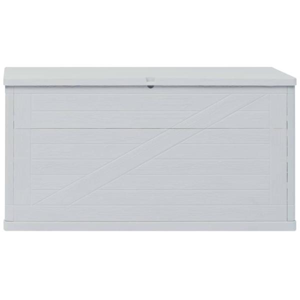 Garten-Aufbewahrungsbox 420 L Hellgrau 