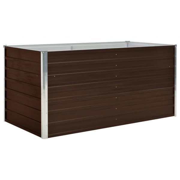 Hochbeet Braun 160 x 80 x 77 cm Verzinkter Stahl