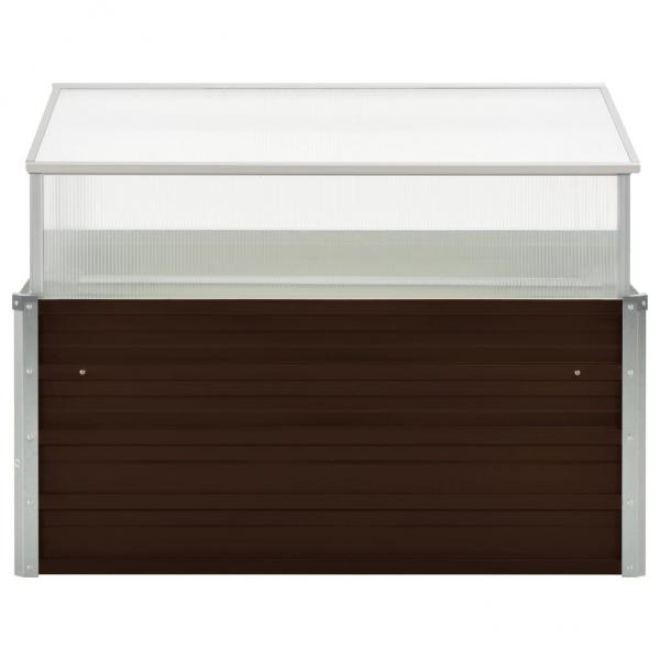 Gewächshaus Braun 100 x 100 x 85 cm Verzinkter Stahl