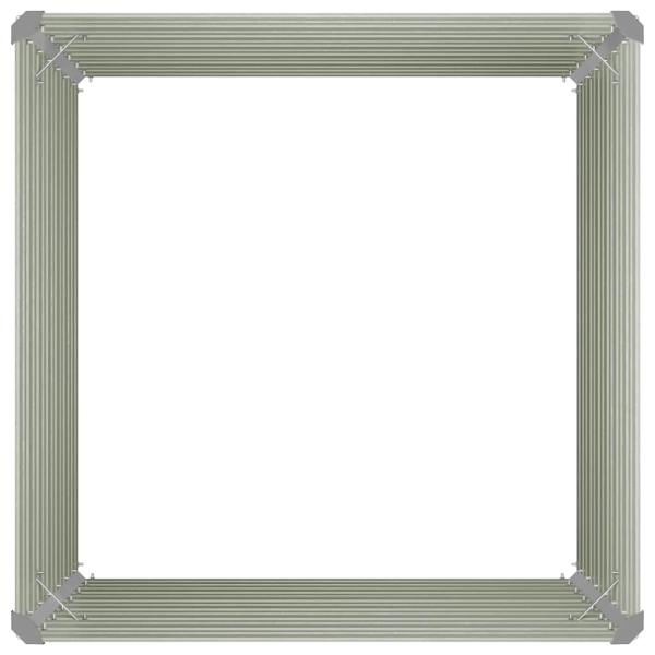 Hochbeet Braun 100 x 100 x 77 cm Verzinkter Stahl