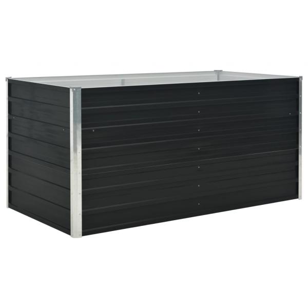 Hochbeet Anthrazit 160 x 80 x 77 cm Verzinkter Stahl