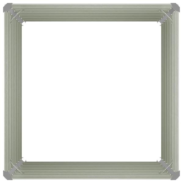 Hochbeet Anthrazit 100 x 100 x 77 cm Verzinkter Stahl