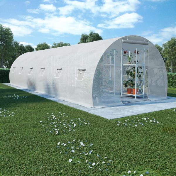 ARDEBO.de - Gewächshaus 27m² 900x300x200 cm