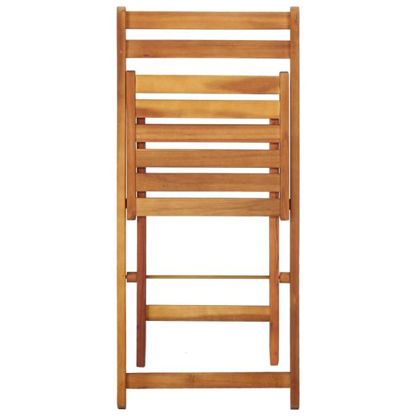 Gartentisch mit Hochbeet und 2 Stühlen Massivholz Akazie